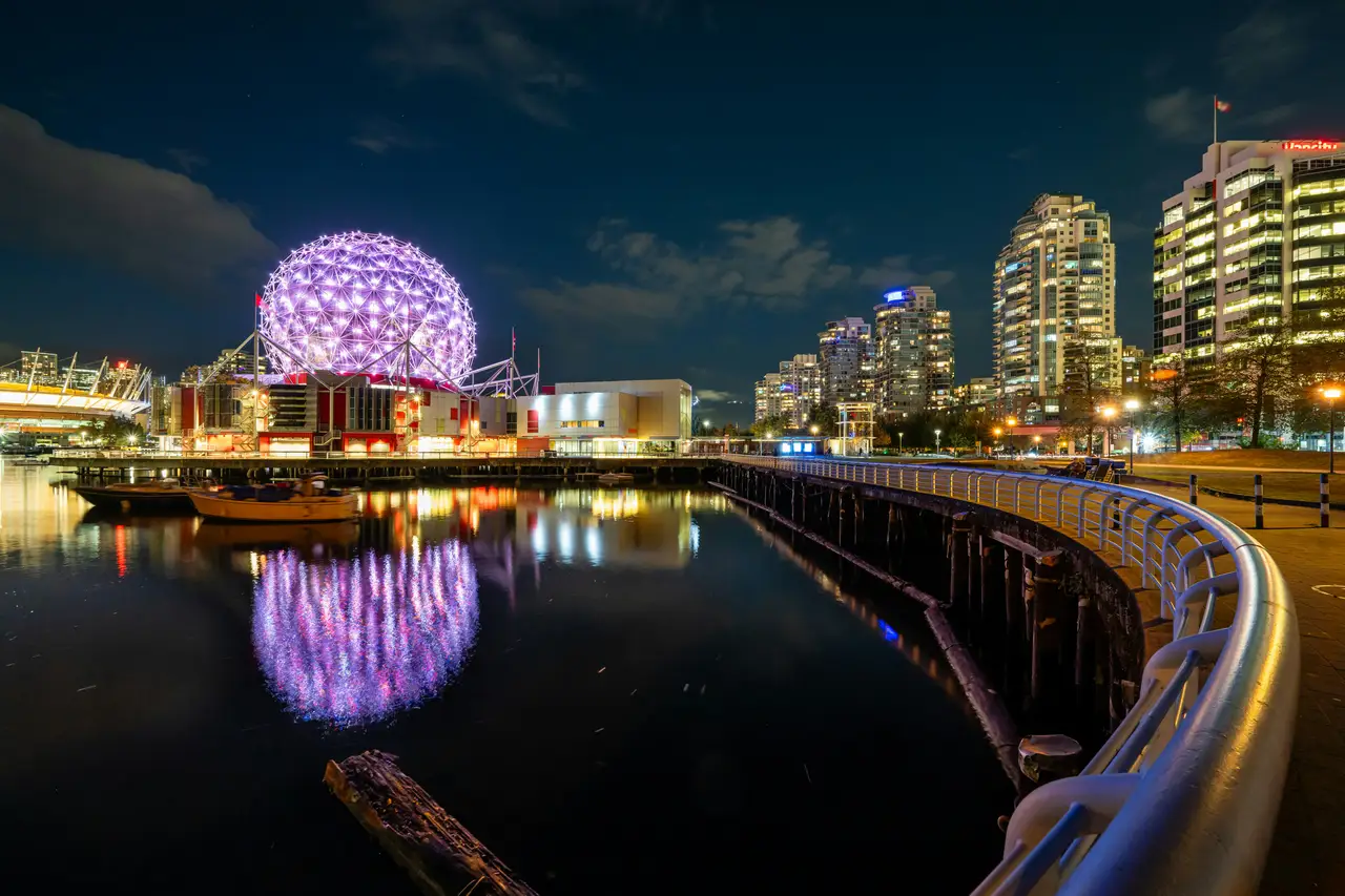 Vancouver at night